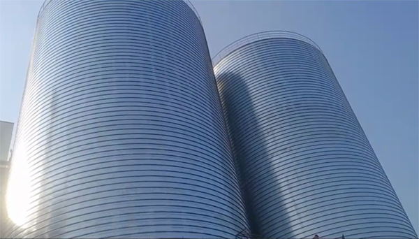 昆山2座混凝土高架卷板仓